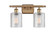 Ballston Two Light Bath Vanity in Brushed Brass (405|516-2W-BB-G112)