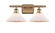 Ballston Two Light Bath Vanity in Brushed Brass (405|516-2W-BB-G131)