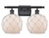 Ballston Two Light Bath Vanity in Matte Black (405|516-2W-BK-G121-8RW)
