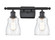 Ballston Two Light Bath Vanity in Matte Black (405|516-2W-BK-G392)