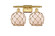 Ballston Two Light Bath Vanity in Satin Gold (405|516-2W-SG-G121-8RB)