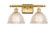 Ballston Two Light Bath Vanity in Satin Gold (405|516-2W-SG-G422)