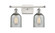 Ballston Two Light Bath Vanity in White Polished Chrome (405|516-2W-WPC-G257)