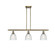 Ballston Three Light Island Pendant in Antique Brass (405|516-3I-AB-G382)