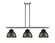 Ballston Three Light Island Pendant in Antique Brass (405|516-3I-AB-M14-BK)