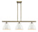 Ballston Three Light Island Pendant in Antique Brass (405|516-3I-AB-M14-W)