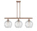 Ballston Three Light Island Pendant in Antique Copper (405|516-3I-AC-G1213-10)
