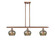 Ballston Three Light Island Pendant in Antique Copper (405|516-3I-AC-G96)