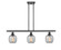 Ballston Three Light Island Pendant in Matte Black (405|516-3I-BK-G104)
