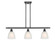 Ballston Three Light Island Pendant in Matte Black (405|516-3I-BK-G381)