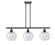 Ballston Three Light Island Pendant in Oil Rubbed Bronze (405|516-3I-OB-G124-8) Ballston Three Light Island Pendant in Oil Rubbed Bronze (405|516-3I-OB-G124-8)
