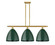 Ballston Three Light Island Pendant in Satin Gold (405|516-3I-SG-MBD-12-GR)