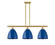 Ballston Three Light Island Pendant in Satin Gold (405|516-3I-SG-MBD-9-BL)
