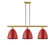 Ballston Three Light Island Pendant in Satin Gold (405|516-3I-SG-MBD-9-RD)