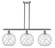 Ballston Three Light Island Pendant in Brushed Satin Nickel (405|516-3I-SN-G122-10RW)