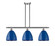 Ballston Three Light Island Pendant in Brushed Satin Nickel (405|516-3I-SN-MBD-9-BL)