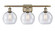 Ballston LED Bath Vanity in Antique Brass (405|516-3W-AB-G124-8-LED)
