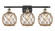 Ballston Three Light Bath Vanity in Black Antique Brass (405|516-3W-BAB-G122-8RB)