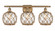 Ballston Three Light Bath Vanity in Brushed Brass (405|516-3W-BB-G122-8RB)