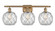 Ballston Three Light Bath Vanity in Brushed Brass (405|516-3W-BB-G122-8RW)