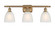 Ballston LED Bath Vanity in Brushed Brass (405|516-3W-BB-G381-LED)