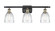Ballston LED Bath Vanity in Matte Black (405|516-3W-BK-G442-LED)