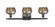 Ballston LED Bath Vanity in Oil Rubbed Bronze (405|516-3W-OB-G96-LED)