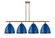 Ballston Four Light Island Pendant in Antique Brass (405|516-4I-AB-MBD-12-BL)