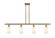 Ballston Four Light Island Pendant in Brushed Brass (405|516-4I-BB-G801)
