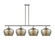 Ballston Four Light Island Pendant in Polished Nickel (405|516-4I-PN-G96-L)