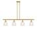 Ballston Four Light Island Pendant in Satin Gold (405|516-4I-SG-G381)