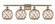 Ballston Four Light Bath Vanity in Antique Brass (405|516-4W-AB-G122-8RB)