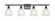 Ballston Four Light Bath Vanity in Matte Black (405|516-4W-BK-G381)