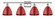 Ballston Four Light Bath Vanity in Polished Nickel (405|516-4W-PN-MBD-75-RD)
