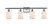 Ballston Four Light Bath Vanity in Brushed Satin Nickel (405|516-4W-SN-G341)