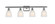Ballston Four Light Bath Vanity in Brushed Satin Nickel (405|516-4W-SN-G441)