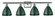 Ballston Four Light Bath Vanity in Brushed Satin Nickel (405|516-4W-SN-MBD-75-GR)