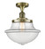 Franklin Restoration LED Semi-Flush Mount in Antique Brass (405|517-1CH-AB-G542-LED)