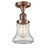 Franklin Restoration One Light Semi-Flush Mount in Antique Copper (405|517-1CH-AC-G192)