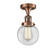 Franklin Restoration LED Semi-Flush Mount in Antique Copper (405|517-1CH-AC-G202-6-LED)