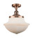 Franklin Restoration LED Semi-Flush Mount in Antique Copper (405|517-1CH-AC-G541-LED)