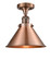 Franklin Restoration One Light Semi-Flush Mount in Antique Copper (405|517-1CH-AC-M10-AC)