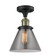 Franklin Restoration One Light Semi-Flush Mount in Black Antique Brass (405|517-1CH-BAB-G43)