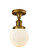 Franklin Restoration One Light Semi-Flush Mount in Brushed Brass (405|517-1CH-BB-G201-6)