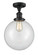 Franklin Restoration One Light Semi-Flush Mount in Matte Black (405|517-1CH-BK-G202-10)