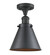 Franklin Restoration LED Semi-Flush Mount in Matte Black (405|517-1CH-BK-M13-BK-LED)