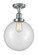 Franklin Restoration One Light Semi-Flush Mount in Polished Chrome (405|517-1CH-PC-G202-10)