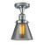 Franklin Restoration One Light Semi-Flush Mount in Polished Chrome (405|517-1CH-PC-G63)