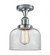 Franklin Restoration One Light Semi-Flush Mount in Polished Chrome (405|517-1CH-PC-G72)