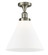 Franklin Restoration One Light Semi-Flush Mount in Polished Nickel (405|517-1CH-PN-G42-L)